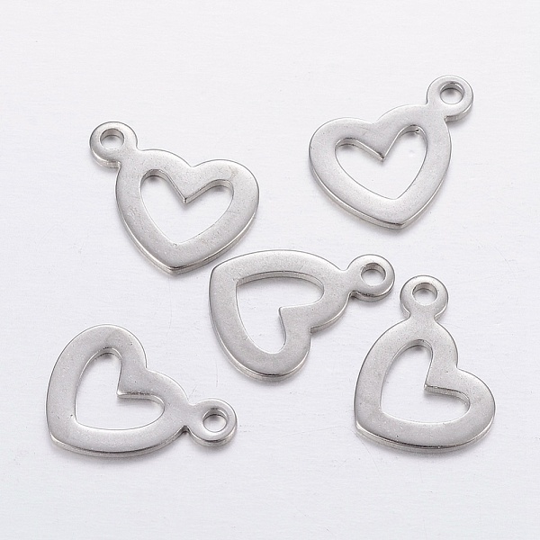 PandaHall 304 Stainless Steel Hollow Pendants, Open Heart Charms, Stainless Steel Color, 14.5x10.5x1mm, Hole: 1.5mm 304 Stainless Steel...
PandaHall 304 Stainless Steel Hollow Pendants, Open Heart Charms, Stainless Steel Color, 14.5x10.5x1mm, Hole: 1.5mm 304 Stainless Steel...