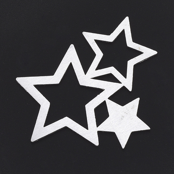 PandaHall Aluminium Pendants, Laser Cut Pendants, Star, Silver Color Plated, 42.5x43x1mm Aluminum Star
PandaHall Aluminium Pendants, Laser Cut Pendants, Star, Silver Color Plated, 42.5x43x1mm Aluminum Star