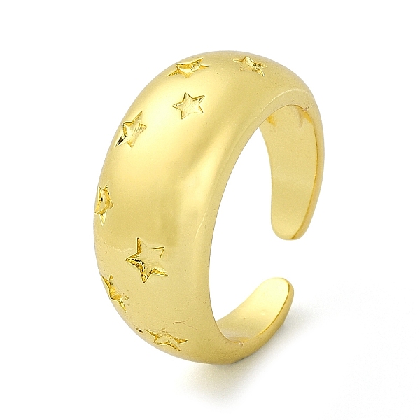 PandaHall Brass Open Cuff Rings, Star, Real 18K Gold Plated, Inner Diameter: 18mm Brass Star
PandaHall Brass Open Cuff Rings, Star, Real 18K Gold Plated, Inner Diameter: 18mm Brass Star