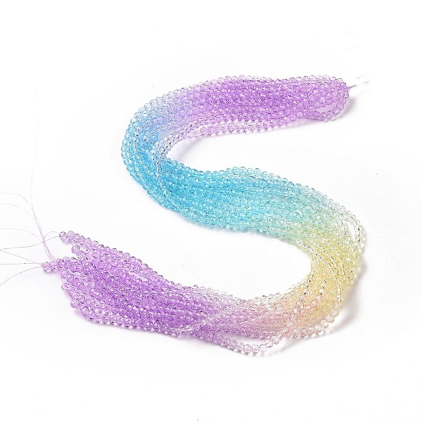 PandaHall Transparent Glass Beads Strands, Faceted, Rondelle, Sky Blue, 4x3.5mm, Hole: 0.8~1mm, about 119~121pcs/strand, 15.75~16.34...
PandaHall Transparent Glass Beads Strands, Faceted, Rondelle, Sky Blue, 4x3.5mm, Hole: 0.8~1mm, about 119~121pcs/strand, 15.75~16.34...