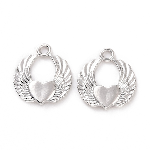 PandaHall Rack Plating Alloy Pendants, Cadmium Free & Lead Free & Nickle Free, Heart with Wing Charm, Silver, 21x18x2.5mm, Hole: 2.2mm Alloy...
PandaHall Rack Plating Alloy Pendants, Cadmium Free & Lead Free & Nickle Free, Heart with Wing Charm, Silver, 21x18x2.5mm, Hole: 2.2mm Alloy...