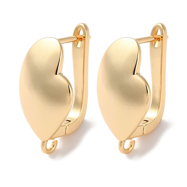 PandaHall Brass Hoop Earrings Findings, Heart, Real 18K Gold Plated, 19~20x10.5mm, Hole: 1.5mm, Pin: 1mm Brass
PandaHall Brass Hoop Earrings Findings, Heart, Real 18K Gold Plated, 19~20x10.5mm, Hole: 1.5mm, Pin: 1mm Brass