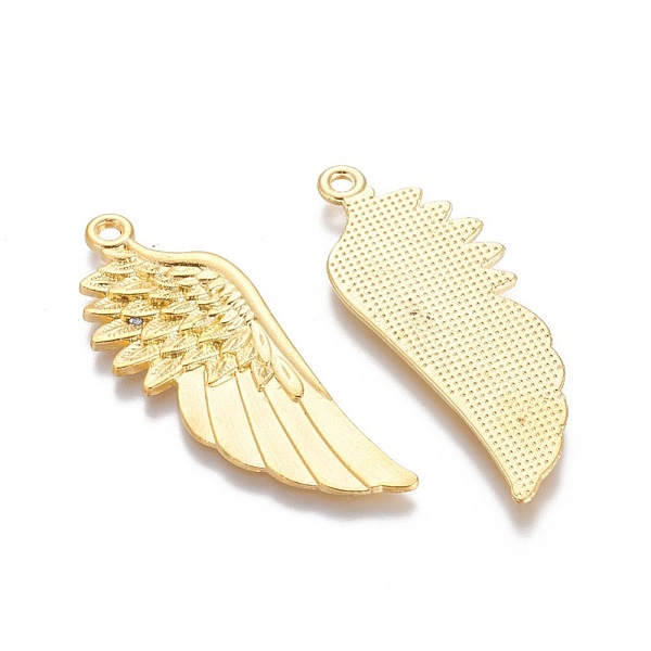 PandaHall Tibetan Style Alloy Large Pendants, Lead Free and Cadmium Free, Golden, 56x21x1.5mm, Hole: 3mm. Alloy Wing
PandaHall Tibetan Style Alloy Large Pendants, Lead Free and Cadmium Free, Golden, 56x21x1.5mm, Hole: 3mm. Alloy Wing
