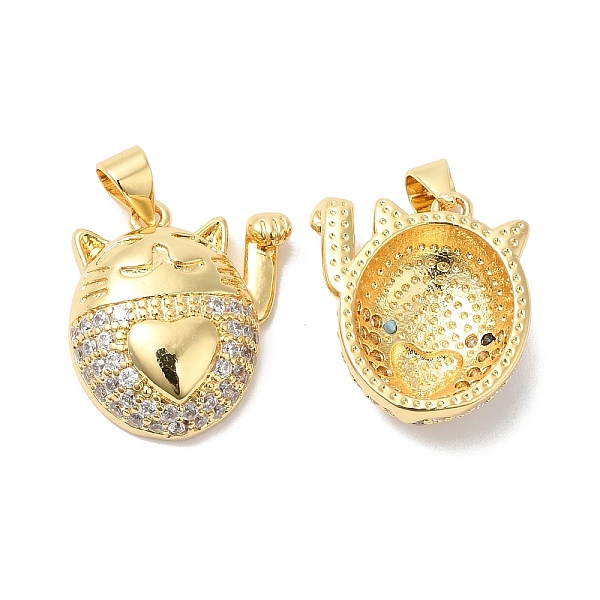 PandaHall Brass Micro Pave Clear Cubic Zirconia Pendants, Cat Shape Charms, Real 16K Gold Plated, 19x16x7mm, Hole: 4x3.5mm Brass+Cubic...
PandaHall Brass Micro Pave Clear Cubic Zirconia Pendants, Cat Shape Charms, Real 16K Gold Plated, 19x16x7mm, Hole: 4x3.5mm Brass+Cubic...