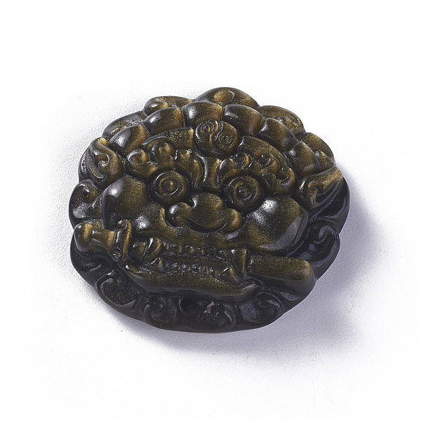 PandaHall Natural Golden Sheen Obsidian Pendants, Pi Xiu, 30.5x31.6x8mm, Hole: 1.2mm Obsidian Others
PandaHall Natural Golden Sheen Obsidian Pendants, Pi Xiu, 30.5x31.6x8mm, Hole: 1.2mm Obsidian Others