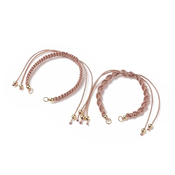 PandaHall 2Pcs 2 Style Polyester Cord Braided Bracelets, for Adjustable Link Bracelet Making, with Brass Beads, Indian Red, 5-1/4~10-5/8x1/4...
PandaHall 2Pcs 2 Style Polyester Cord Braided Bracelets, for Adjustable Link Bracelet Making, with Brass Beads, Indian Red, 5-1/4~10-5/8x1/4...