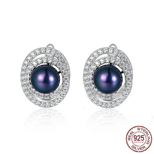 PandaHall Oval Shape Rhodium Plated 925 Sterling Silver Ear Studs, with Natural Pearl Beads, Platinum, 18x15mm Pearl Oval
PandaHall Oval Shape Rhodium Plated 925 Sterling Silver Ear Studs, with Natural Pearl Beads, Platinum, 18x15mm Pearl Oval
