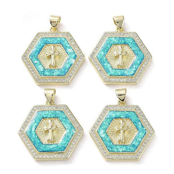 PandaHall Rack Plating Brass Micro Pave Clear Cubic Zirconia Pendants, with Synthetic Opal, Cadmium Free & Lead Free, Long-Lasting Plated...
PandaHall Rack Plating Brass Micro Pave Clear Cubic Zirconia Pendants, with Synthetic Opal, Cadmium Free & Lead Free, Long-Lasting Plated...