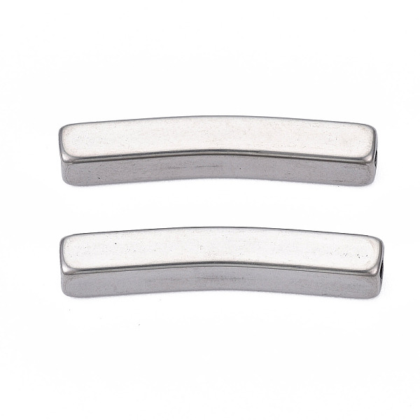 PandaHall 201 Stainless Steel Beads, Curve Tube, Stainless Steel Color, 25x4.5x4mm, Hole: 2.5x2.5mm 201 Stainless Steel Tube
PandaHall 201 Stainless Steel Beads, Curve Tube, Stainless Steel Color, 25x4.5x4mm, Hole: 2.5x2.5mm 201 Stainless Steel Tube