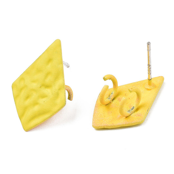 PandaHall Spray Painted Iron Stud Earring Findings, with Double Vertical Loops, Kite, Yellow, 18x11mm, Hole: 3mm, Pin: 0.7mm Iron Playing...
PandaHall Spray Painted Iron Stud Earring Findings, with Double Vertical Loops, Kite, Yellow, 18x11mm, Hole: 3mm, Pin: 0.7mm Iron Playing...