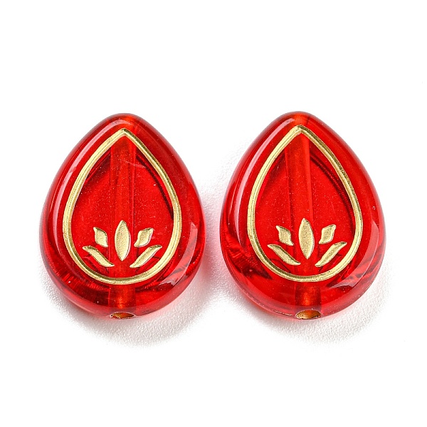 PandaHall Plating Transparent Acrylic Beads, Golden Metal Enlaced, Teardrop, Red, 17x13.5x4.8mm, Hole: 1.8mm, about 568pcs/500g Acrylic...
PandaHall Plating Transparent Acrylic Beads, Golden Metal Enlaced, Teardrop, Red, 17x13.5x4.8mm, Hole: 1.8mm, about 568pcs/500g Acrylic...