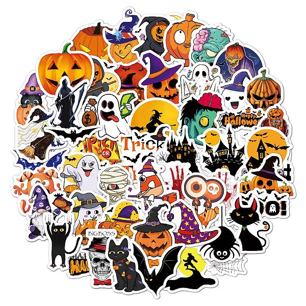 PandaHall 50Pcs Halloween Holographic Vinyl Waterproof Cartoon Stickers, Self Adhesive Decals for Art Craft, Halloween Themed Pattern..., Multicolor
PandaHall 50Pcs Halloween Holographic Vinyl Waterproof Cartoon Stickers, Self Adhesive Decals for Art Craft, Halloween Themed Pattern..., Multicolor
