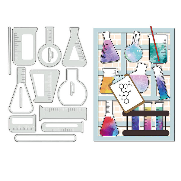 PandaHall Laboratory Theme Carbon Steel Cutting Dies Stencils, for DIY Scrapbooking, Photo Album, Decorative Embossing Paper Card, Stainless...
PandaHall Laboratory Theme Carbon Steel Cutting Dies Stencils, for DIY Scrapbooking, Photo Album, Decorative Embossing Paper Card, Stainless...
