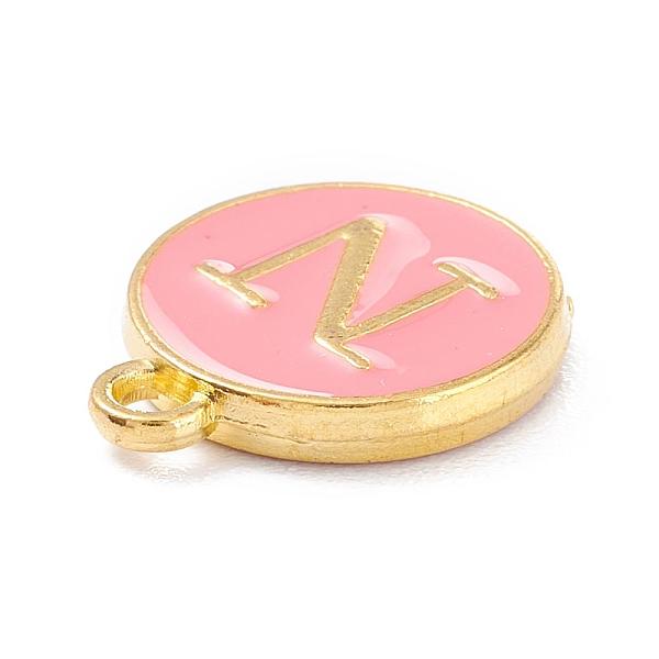 PandaHall Golden Plated Alloy Enamel Charms, Enamelled Sequins, Flat Round with Alphabet, Letter.N, Pink, 14x12x2mm, Hole: 1.5mm...
PandaHall Golden Plated Alloy Enamel Charms, Enamelled Sequins, Flat Round with Alphabet, Letter.N, Pink, 14x12x2mm, Hole: 1.5mm...
