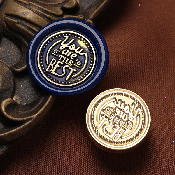 PandaHall You are the Best Wax Seal Brass Stamp Heads, for Wax Seal Stamp, Golden, Word, 25x15mm, Inner Diameter: 7mm Brass Word
PandaHall You are the Best Wax Seal Brass Stamp Heads, for Wax Seal Stamp, Golden, Word, 25x15mm, Inner Diameter: 7mm Brass Word