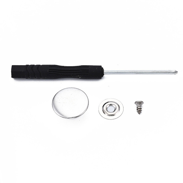 PandaHall DIY Clothing Button Accessories Set, include 6Pcs Brass Craft Solid Screw Rivet, with Stainless Steel Findings, Flat Round, and...
PandaHall DIY Clothing Button Accessories Set, include 6Pcs Brass Craft Solid Screw Rivet, with Stainless Steel Findings, Flat Round, and...