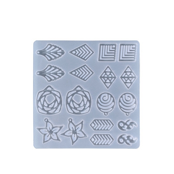 PandaHall Pendant Silicone Molds, Resin Casting Molds, For UV Resin, Epoxy Resin Jewelry Making, Mixed Shapes, White, 138x135x5.5mm, Hole...
PandaHall Pendant Silicone Molds, Resin Casting Molds, For UV Resin, Epoxy Resin Jewelry Making, Mixed Shapes, White, 138x135x5.5mm, Hole...