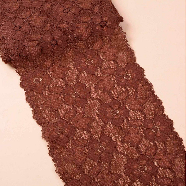 PandaHall Stretch Elastic Lace Trim, Floral Pattern Lace Ribbon, for Sewing, Dress Decoration and Gift Wrapping, Brown, 16cm Polyester Brown
PandaHall Stretch Elastic Lace Trim, Floral Pattern Lace Ribbon, for Sewing, Dress Decoration and Gift Wrapping, Brown, 16cm Polyester Brown