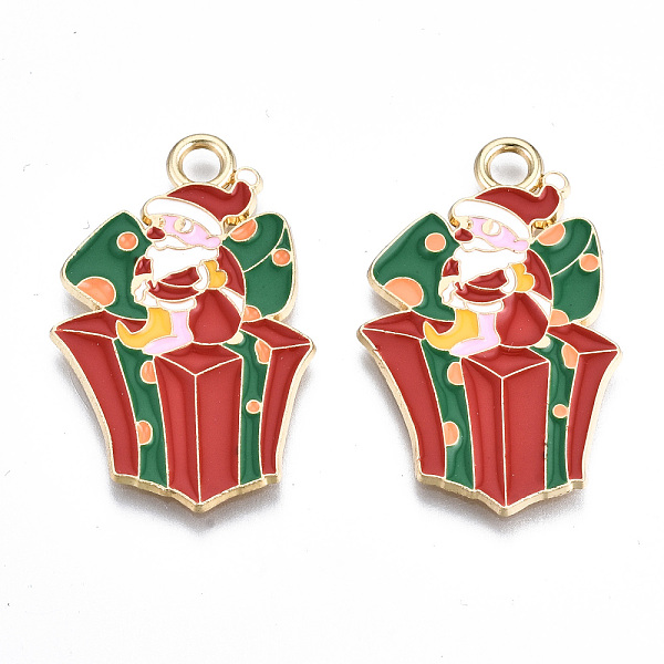 PandaHall Eco-Friendly Alloy Enamel Pendants, Cadmium Free & Lead Free & Nickel Free, for Christmas, Gift Box with Santa Claus, Light Gold..., Red
PandaHall Eco-Friendly Alloy Enamel Pendants, Cadmium Free & Lead Free & Nickel Free, for Christmas, Gift Box with Santa Claus, Light Gold..., Red
