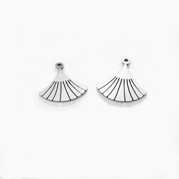 PandaHall 201 Stainless Steel Pendants, Laser Cut, Fan Charm, Stainless Steel Color, 26.5x23x1mm, Hole: 1.6mm 201 Stainless Steel Fan
PandaHall 201 Stainless Steel Pendants, Laser Cut, Fan Charm, Stainless Steel Color, 26.5x23x1mm, Hole: 1.6mm 201 Stainless Steel Fan