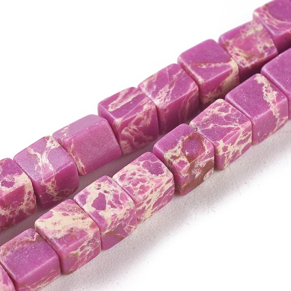 PandaHall Synthetic Imperial Jasper Beads Strands, Dyed, Cube, Orchid, 4.5x4.5x4.5mm, Hole: 0.8mm, about 84~85pcs/strand, 14.9 inch~15.3..., Purple
PandaHall Synthetic Imperial Jasper Beads Strands, Dyed, Cube, Orchid, 4.5x4.5x4.5mm, Hole: 0.8mm, about 84~85pcs/strand, 14.9 inch~15.3..., Purple
