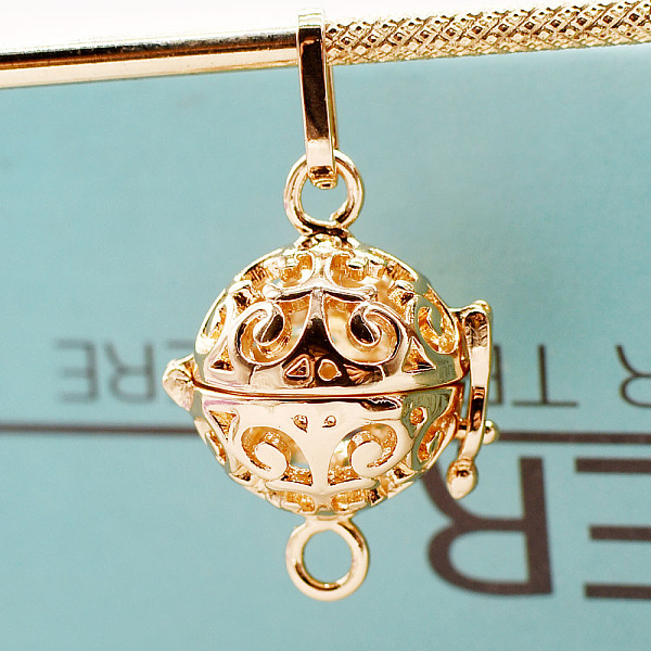 PandaHall Brass Cage Connector Charms, for Chime Ball Pendant Necklaces Making, Hollow Round Links, Light Gold, 25x21x16.5mm, Hole...
PandaHall Brass Cage Connector Charms, for Chime Ball Pendant Necklaces Making, Hollow Round Links, Light Gold, 25x21x16.5mm, Hole...