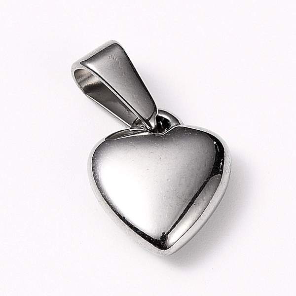 PandaHall 304 Stainless Steel Pendants, Puffed Heart, Stainless Steel Color, 13x11x4mm, Hole: 3x7.5mm 304 Stainless Steel Heart
PandaHall 304 Stainless Steel Pendants, Puffed Heart, Stainless Steel Color, 13x11x4mm, Hole: 3x7.5mm 304 Stainless Steel Heart