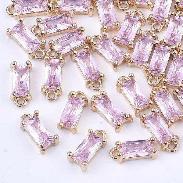 PandaHall Transparent Glass Charms, with Brass Findings, Faceted, Rectangle, Light Gold, Pearl Pink, 8.5x4x3mm, Hole: 1mm Brass+Glass...
PandaHall Transparent Glass Charms, with Brass Findings, Faceted, Rectangle, Light Gold, Pearl Pink, 8.5x4x3mm, Hole: 1mm Brass+Glass...