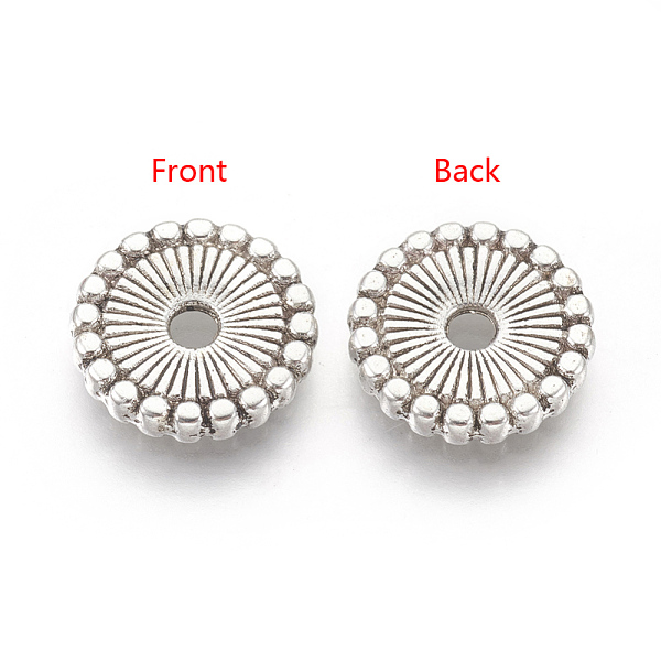 PandaHall Tibetan Style Alloy Spacer Beads, Lead Free & Nickel Free, Flat Round, Antique Silver, 12x2mm, Hole: 2mm Alloy Flat Round
PandaHall Tibetan Style Alloy Spacer Beads, Lead Free & Nickel Free, Flat Round, Antique Silver, 12x2mm, Hole: 2mm Alloy Flat Round