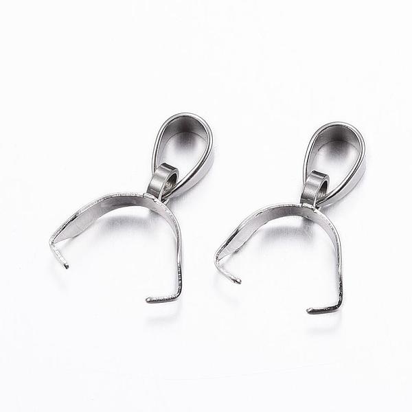 PandaHall 304 Stainless Steel Pendant Pinch Bails, Stainless Steel Color, 11x8x3mm, Hole: 5x3.5mm 304 Stainless Steel
PandaHall 304 Stainless Steel Pendant Pinch Bails, Stainless Steel Color, 11x8x3mm, Hole: 5x3.5mm 304 Stainless Steel