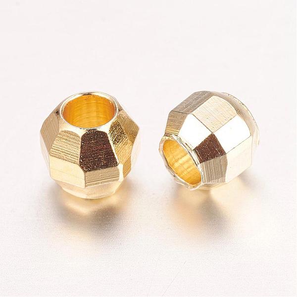 PandaHall Real 18K Gold Plated Brass Spacer Beads, Nickel Free, Faceted Round, Golden, 3.5x3x3mm, Hole: 1.8mm Brass Round
PandaHall Real 18K Gold Plated Brass Spacer Beads, Nickel Free, Faceted Round, Golden, 3.5x3x3mm, Hole: 1.8mm Brass Round