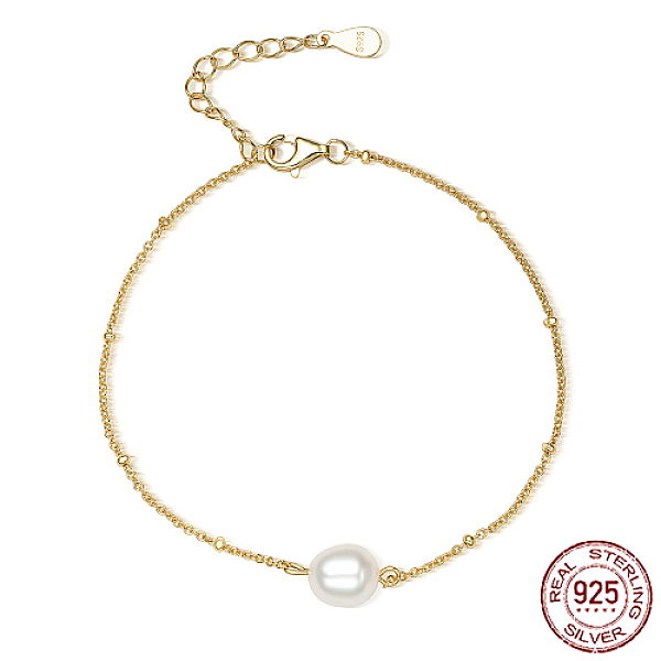 PandaHall 925 Sterling Silver Shell Pearl Link Bracelets, with Satellite Chains, Real 18K Gold Plated, 6-3/4 inch(17cm) Sterling Silver
PandaHall 925 Sterling Silver Shell Pearl Link Bracelets, with Satellite Chains, Real 18K Gold Plated, 6-3/4 inch(17cm) Sterling Silver