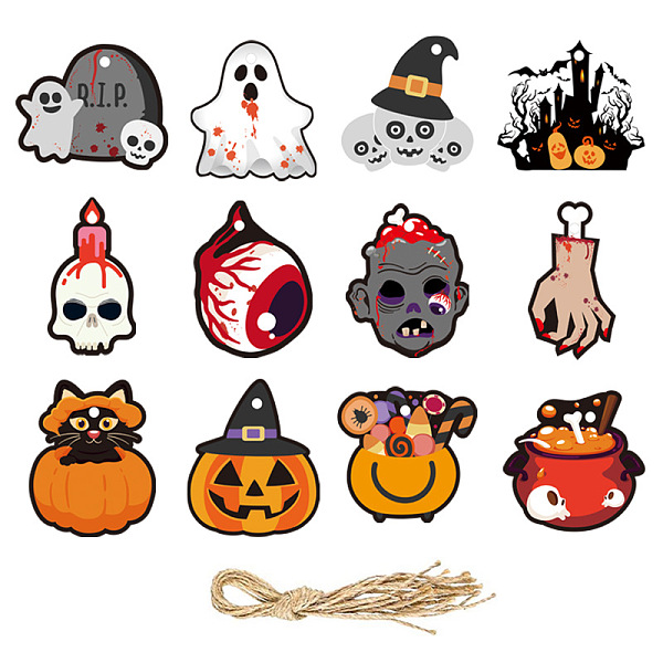 PandaHall Halloween Theme Paper Hanging Display, Ghost Pumpkin Spider Bat Skull Charms for Garden Home Party Decoration, Mixed Color..., Multicolor
PandaHall Halloween Theme Paper Hanging Display, Ghost Pumpkin Spider Bat Skull Charms for Garden Home Party Decoration, Mixed Color..., Multicolor