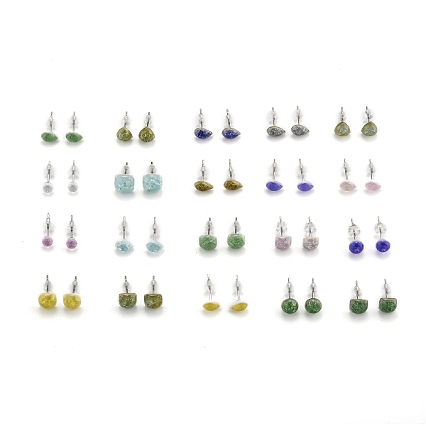 PandaHall Porcelain Stud Earrings, with 304 Stainless Steel Findings and Plastic Ear Nuts, Mixed Shapes, Mixed Color, 4~8x3.5~4.5mm, Pin..., Multicolor
PandaHall Porcelain Stud Earrings, with 304 Stainless Steel Findings and Plastic Ear Nuts, Mixed Shapes, Mixed Color, 4~8x3.5~4.5mm, Pin..., Multicolor