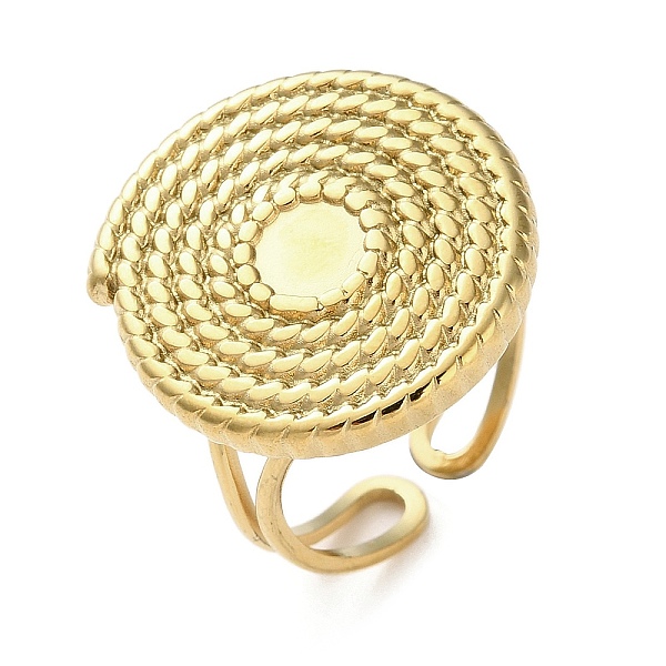 PandaHall 304 Stainless Steel Finger Rings, Real 18K Gold Plated, Real 18K Gold Plated, Inner Diameter: 17mm, Tray: 5mm 304 Stainless Steel
PandaHall 304 Stainless Steel Finger Rings, Real 18K Gold Plated, Real 18K Gold Plated, Inner Diameter: 17mm, Tray: 5mm 304 Stainless Steel