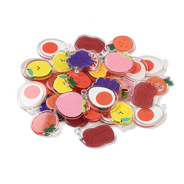 PandaHall Food Theme Translucent Acrylic Pendants, Double-Faced Printed, Mixed Shape Charms, Mixed Color, 21.5~39.5x16.5~24x2mm, Hole: 2mm..., Multicolor
PandaHall Food Theme Translucent Acrylic Pendants, Double-Faced Printed, Mixed Shape Charms, Mixed Color, 21.5~39.5x16.5~24x2mm, Hole: 2mm..., Multicolor