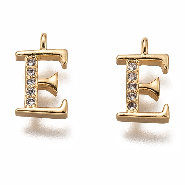 PandaHall Brass Micro Pave Clear Cubic Zirconia Charms, Cadmium Free & Lead Free, Long-Lasting Plated, Alphabet, Letter.E, 11x6.5x3mm, Hole...
PandaHall Brass Micro Pave Clear Cubic Zirconia Charms, Cadmium Free & Lead Free, Long-Lasting Plated, Alphabet, Letter.E, 11x6.5x3mm, Hole...