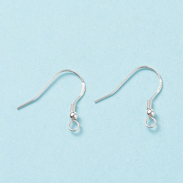 PandaHall Sterling Silver Earring Hooks, Silver, 18x17~19mm, Hole: 2mm, Pin: 0.6mm Sterling Silver Silver
PandaHall Sterling Silver Earring Hooks, Silver, 18x17~19mm, Hole: 2mm, Pin: 0.6mm Sterling Silver Silver