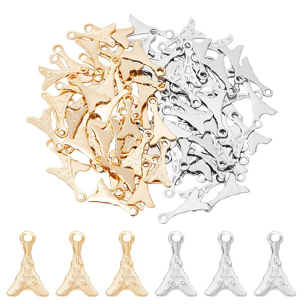 PandaHall DICOSMETIC 100Pcs 2 Colors 201 Stainless Steel Charms, Laser Cut, Eiffel Tower, Mixed Color, 12.5x7x0.5mm, Hole: 1.4mm...
PandaHall DICOSMETIC 100Pcs 2 Colors 201 Stainless Steel Charms, Laser Cut, Eiffel Tower, Mixed Color, 12.5x7x0.5mm, Hole: 1.4mm...