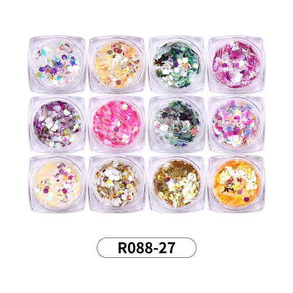PandaHall 12 Colors Mix Hexagon Star Butterfly Maple Leaf Festival Chunky Sequins Set, Holographic Nail Glitter Mermaid Powder Flakes, for..., Multicolor
PandaHall 12 Colors Mix Hexagon Star Butterfly Maple Leaf Festival Chunky Sequins Set, Holographic Nail Glitter Mermaid Powder Flakes, for..., Multicolor