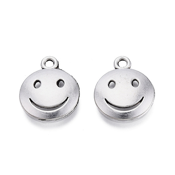 PandaHall Tibetan Style Alloy Pendants, Cadmium Free & Lead Free, Flat Round with Smiling Face, Antique Silver, 19x15.5x2.5mm, Hole: 1.8mm...
PandaHall Tibetan Style Alloy Pendants, Cadmium Free & Lead Free, Flat Round with Smiling Face, Antique Silver, 19x15.5x2.5mm, Hole: 1.8mm...