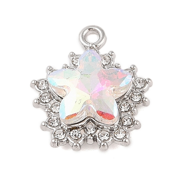 PandaHall Rack Plating Alloy with Rhinestone Pendants, Star, Platinum, Clear AB, 20x17x6mm, Hole: 2mm Alloy+Rhinestone Star White
PandaHall Rack Plating Alloy with Rhinestone Pendants, Star, Platinum, Clear AB, 20x17x6mm, Hole: 2mm Alloy+Rhinestone Star White