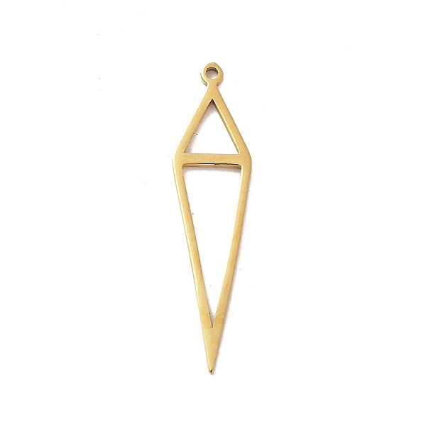 PandaHall 304 Stainless Steel Pendants, Laser Cut, Triangle Charm, Golden, 32x7.5x0.9mm, Hole: 1.2mm 304 Stainless Steel Triangle
PandaHall 304 Stainless Steel Pendants, Laser Cut, Triangle Charm, Golden, 32x7.5x0.9mm, Hole: 1.2mm 304 Stainless Steel Triangle