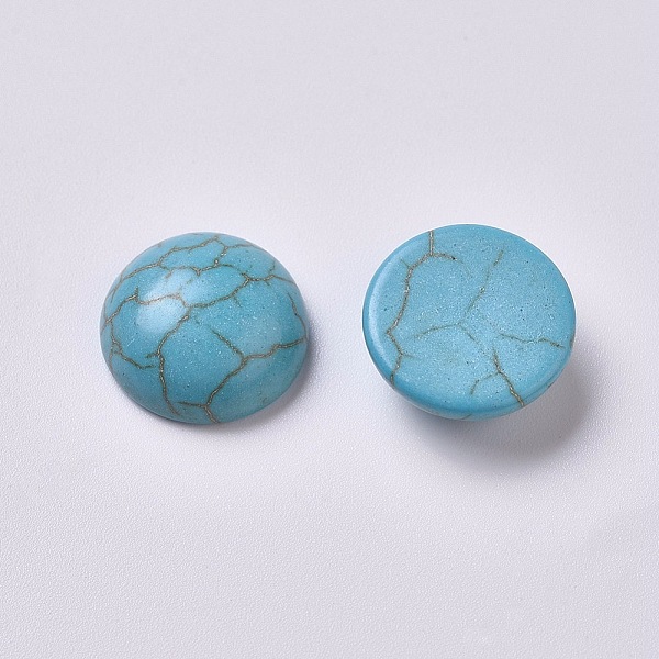 PandaHall Synthetic Turquoise Cabochons, Half Round, 14mm Synthetic Turquoise Half Round
PandaHall Synthetic Turquoise Cabochons, Half Round, 14mm Synthetic Turquoise Half Round