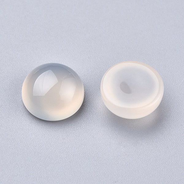 PandaHall Natural White Agate Cabochons, Half Round, Grade A, 10x4~5mm Natural Agate Half Round
PandaHall Natural White Agate Cabochons, Half Round, Grade A, 10x4~5mm Natural Agate Half Round