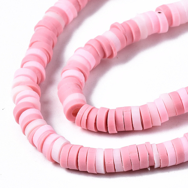 PandaHall Handmade Polymer Clay Beads Strands, for DIY Jewelry Crafts Supplies, Heishi Beads, Disc/Flat Round, Pink, 4x0.5~1mm, Hole: 1.4mm...
PandaHall Handmade Polymer Clay Beads Strands, for DIY Jewelry Crafts Supplies, Heishi Beads, Disc/Flat Round, Pink, 4x0.5~1mm, Hole: 1.4mm...