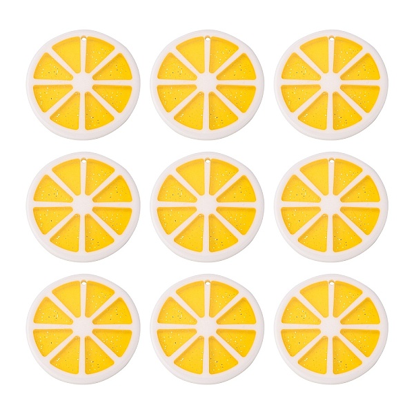 PandaHall Hawaii Lemon Slice Resin Glitter Powder Pendants, Flat Round, Yellow, Size: about 34~35mm in diameter, 3~4mm thick, hole: 2mm...
PandaHall Hawaii Lemon Slice Resin Glitter Powder Pendants, Flat Round, Yellow, Size: about 34~35mm in diameter, 3~4mm thick, hole: 2mm...