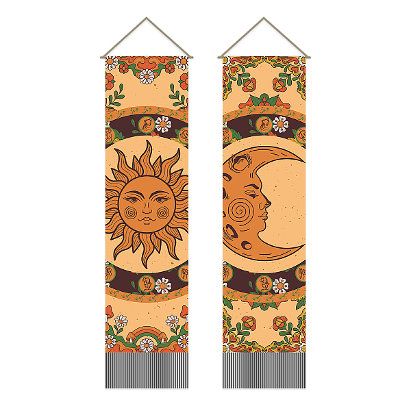 PandaHall AHANDMAKER 2Pcs Yellow Sun and Moon Tapestry, Hippie Bohemian Long Vertical Tapestry Wall Hanging, Orange Floral Tapestry Cool...
PandaHall AHANDMAKER 2Pcs Yellow Sun and Moon Tapestry, Hippie Bohemian Long Vertical Tapestry Wall Hanging, Orange Floral Tapestry Cool...