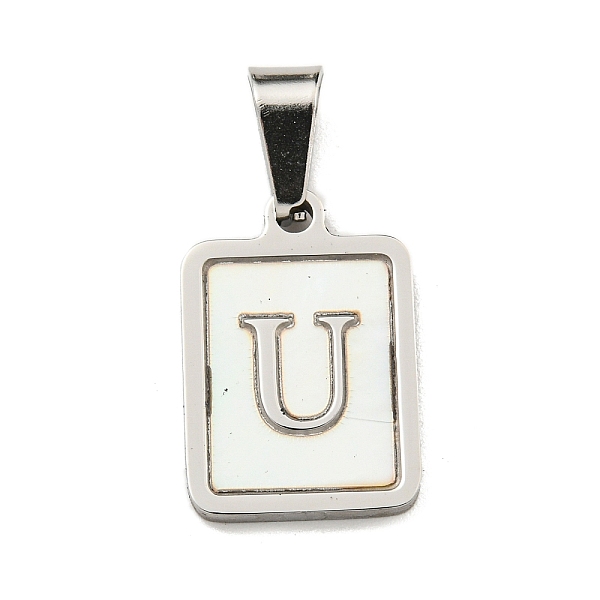 PandaHall Vacuum Plating 304 Stainless Steel Pave Natural White Shell Pendants, Rectangle with Letter Charms, Stainless Steel Color, Letter...
PandaHall Vacuum Plating 304 Stainless Steel Pave Natural White Shell Pendants, Rectangle with Letter Charms, Stainless Steel Color, Letter...