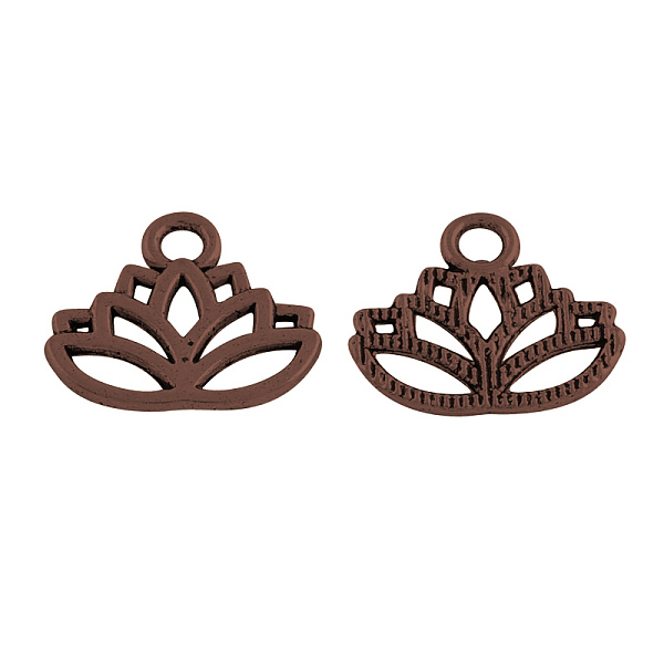 PandaHall Tibetan Style Alloy Charms, Yoga Lotus Cadmium Free & Nickel Free & Lead Free, Red Copper, 15x17x1mm, Hole: 3mm Alloy Flower
PandaHall Tibetan Style Alloy Charms, Yoga Lotus Cadmium Free & Nickel Free & Lead Free, Red Copper, 15x17x1mm, Hole: 3mm Alloy Flower